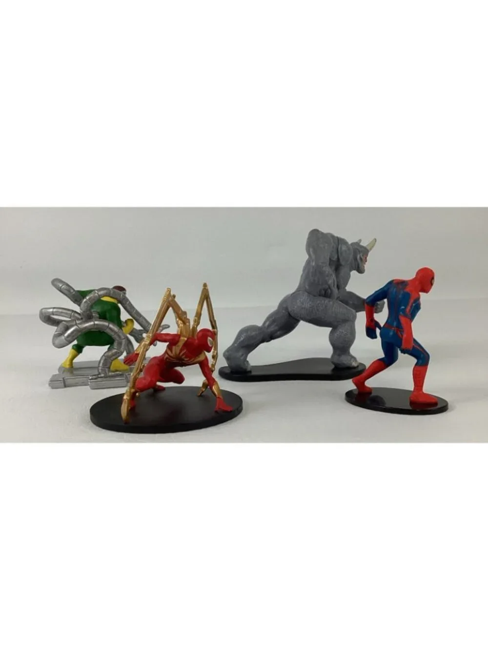 Marvel Spiderman Iron Spider Rhino Doctor Octopus Toy Figures Topper Bundle Lot